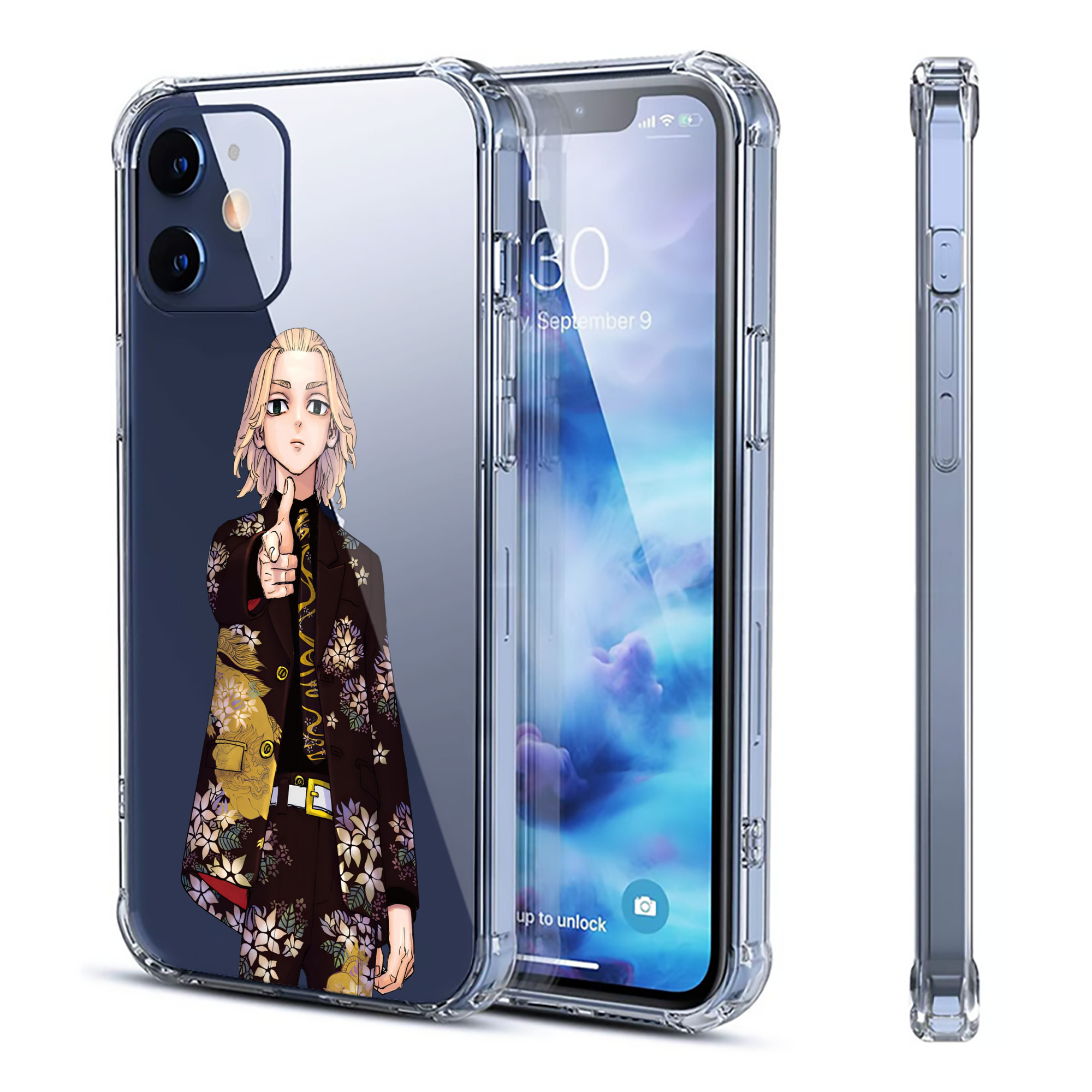 （画像用） 東京リベンジャーズ Tokyo Revengers 【iPhone 12シリーズ対応】透明スマホケース（クリアソフトケース）